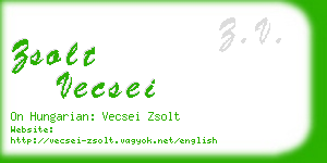 zsolt vecsei business card